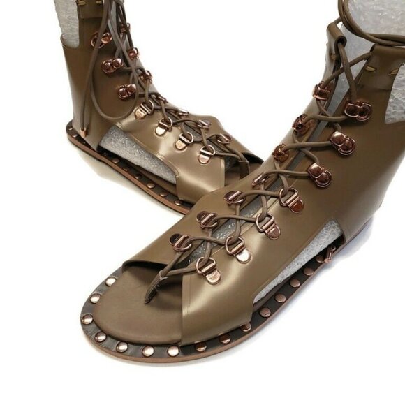 Ivy Kirzhner SKYLAR Studded Leather Lace-Up Sandals Gladiator Womens Size 6.5 - Picture 10 of 10